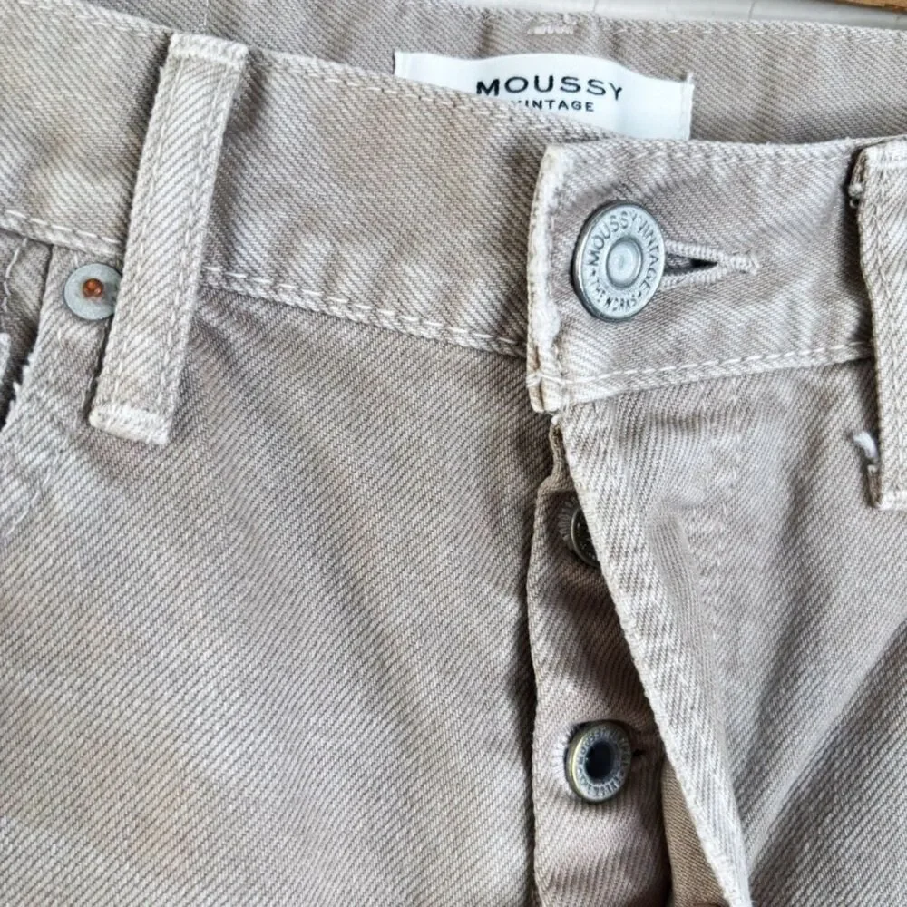 Moussy High Rise Ankle Crop Jeans